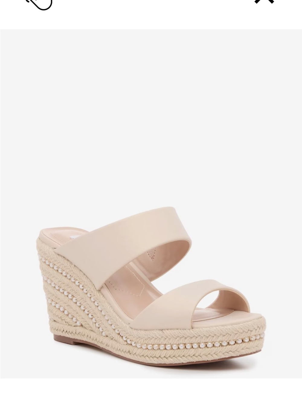 Charles David Jae Espadrille Wedge Sandal Sz 8M